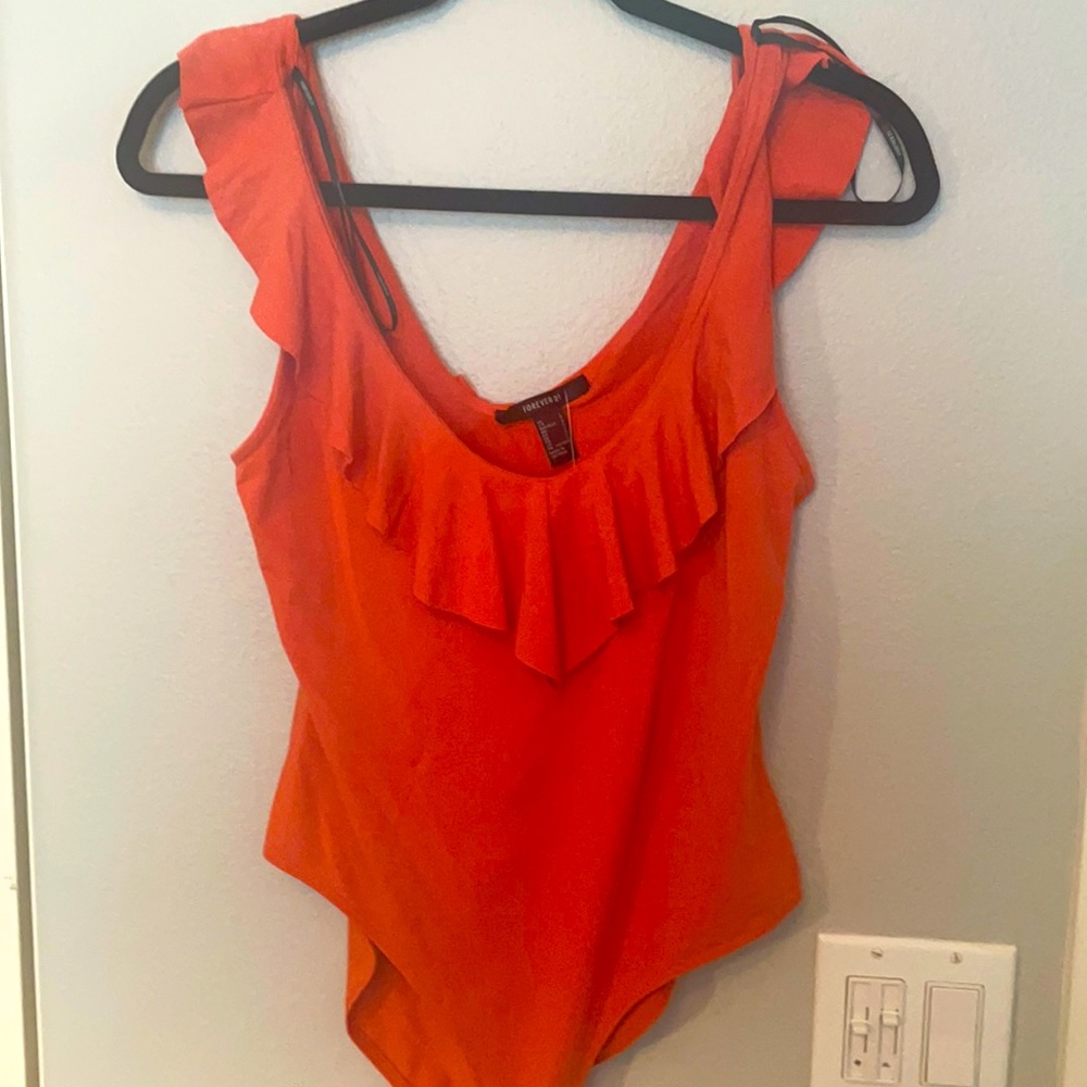 Orange bodysuit